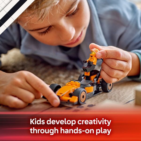 LEGO City F1 Driver with McLaren Race Car Model Racing Playset 60442