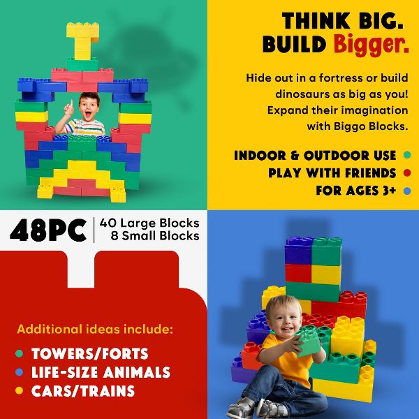 Jumbo Building Biggo Blocks 48 PC - Learner Set