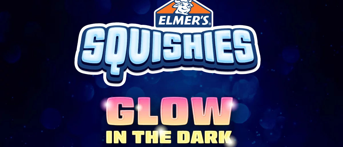 Elmer's 2ct Squishies Glow in the Dark Mystery Characters