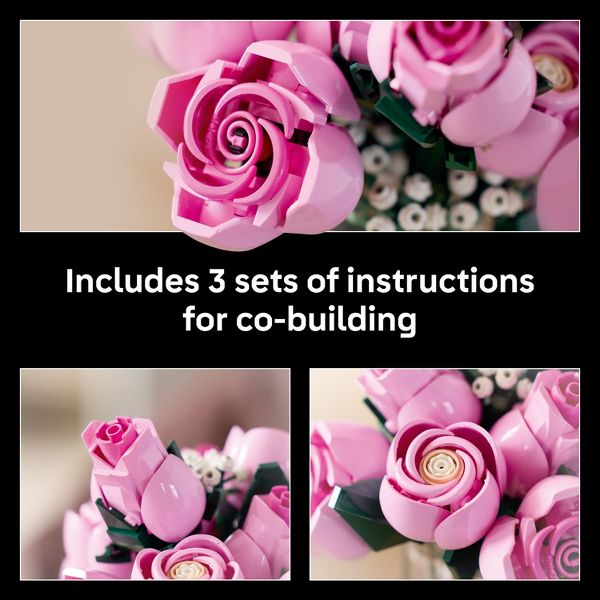 LEGO Botanicals Bouquet of Pink Roses 10374