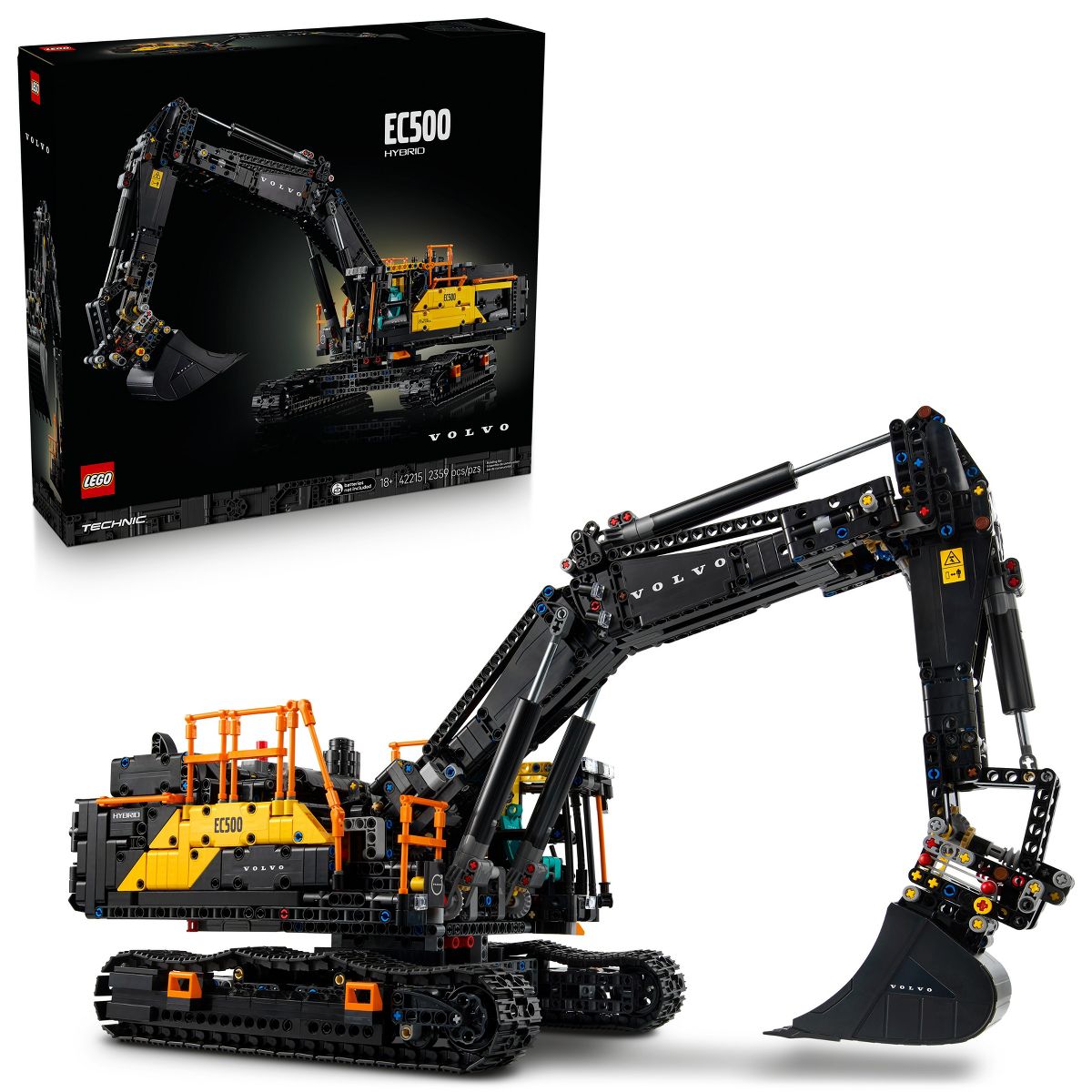 LEGO Technic Volvo EC500 Hybrid Excavator Building Set for Adults 42215