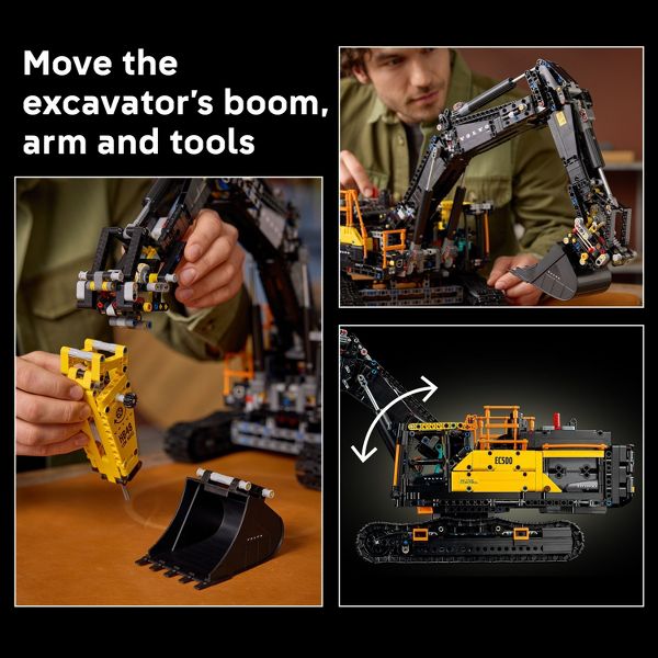 LEGO Technic Volvo EC500 Hybrid Excavator Building Set for Adults 42215