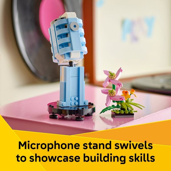 LEGO Creator 3 in 1 Record Player with Flowers, 3 Building Options, Record Player, Radio, or Microphone 31172