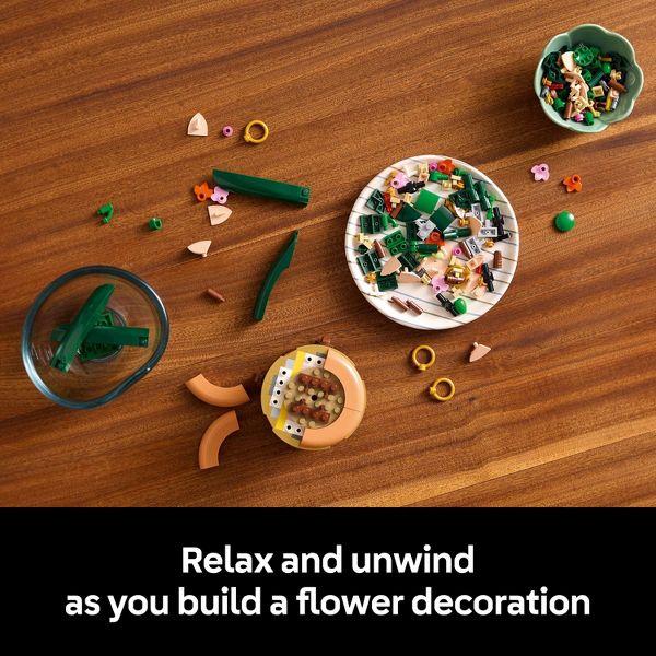 LEGO Botanicals Mini Orchid Building Set for Adults, Decor for Home or Office 10343