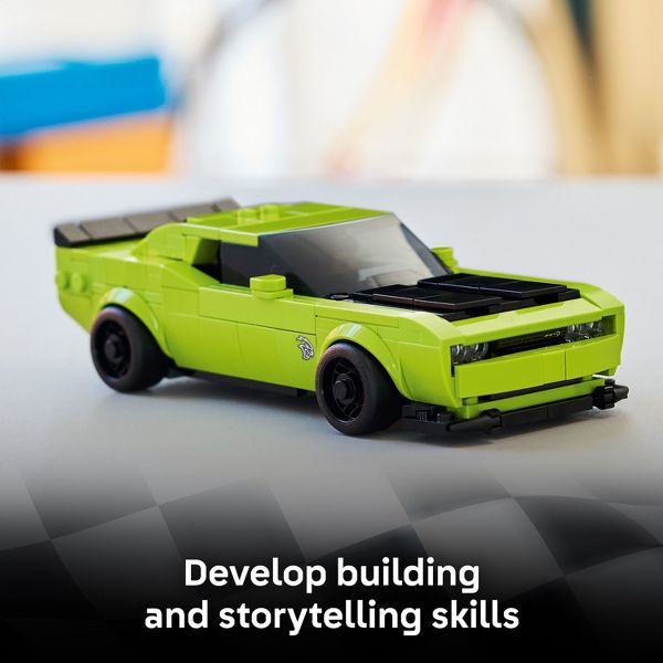 LEGO Speed Champions Dodge Challenger SRT Hellcat Sports Car Building Toy 77237