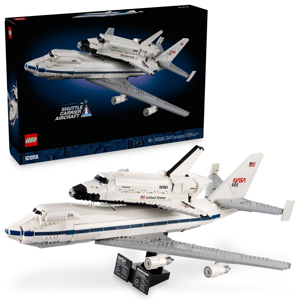 LEGO Icons Shuttle Carrier Aircraft Building Set 10360
