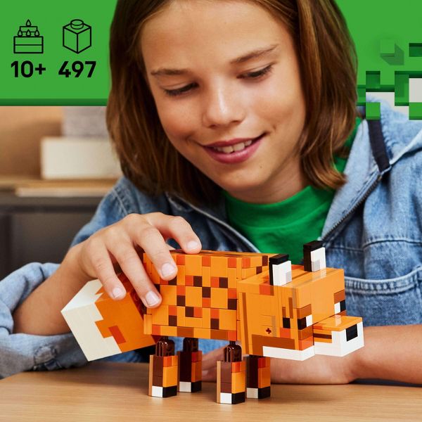 LEGO Minecraft The Fox Building Toy for Kids 21588
