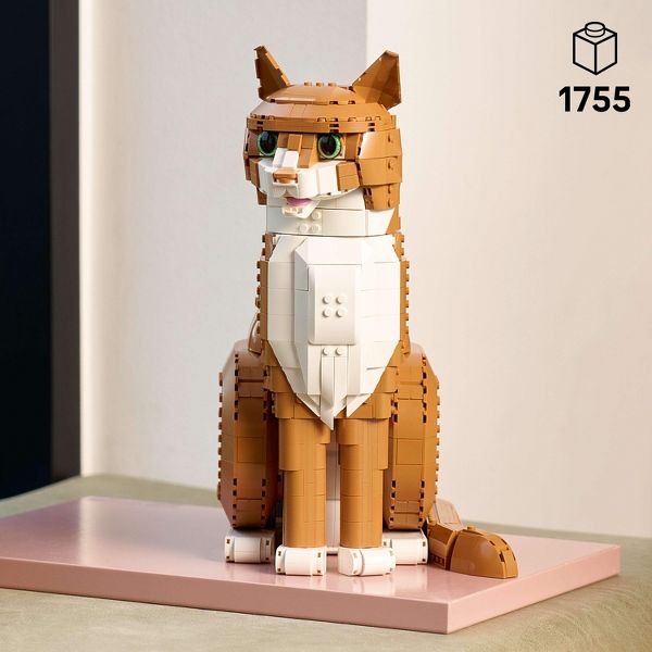 LEGO Ideas Orange Cat Building Set for Adults 21376