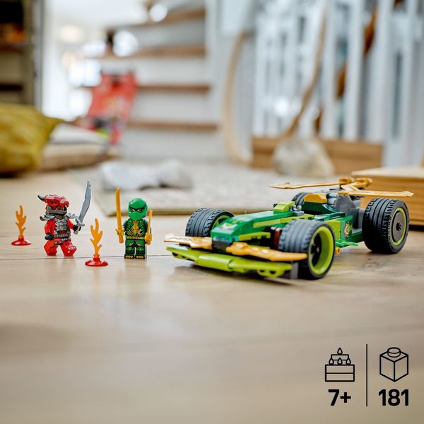 LEGO NINJAGO Lloyd's Pull-Back Race Car Building Toy for Pretend Play 71828