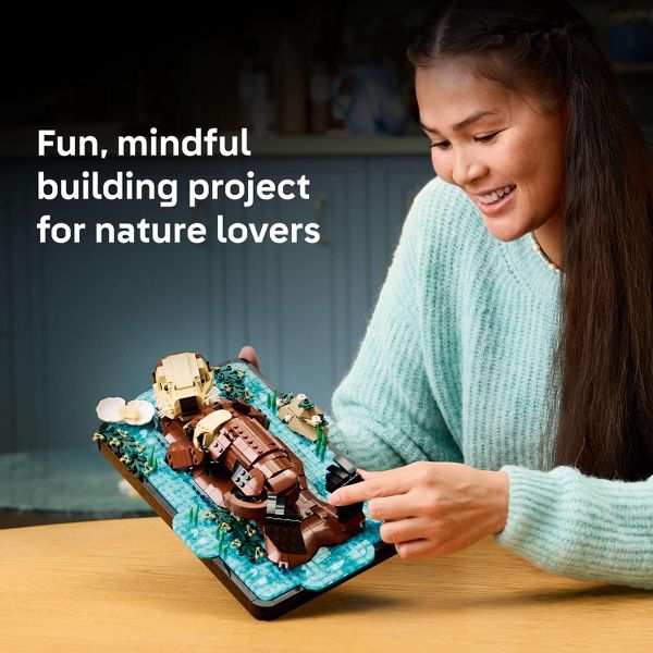 LEGO Ideas Floating Sea Otters Building Sets for Adults 21366