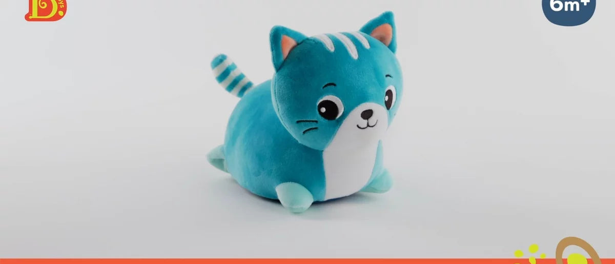 B. toys Wobble'n' Go Animated Plush Cat - Interactive Stuffed Animal
