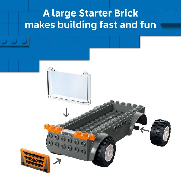 LEGO City Motorcycle Transporter Toy for Kids 60491