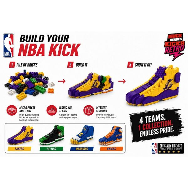 NBA Sneaker Mystery Collectible – Includes 1 Surprise NBA Sneaker (Target Exclusive)