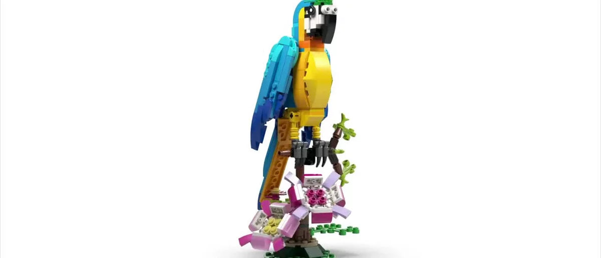 LEGO Creator 3 in 1 Exotic Parrot Animals Building Toy 31136