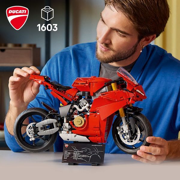 LEGO Technic Ducati Panigale V4 S Motorcycle Model Building Set 42202