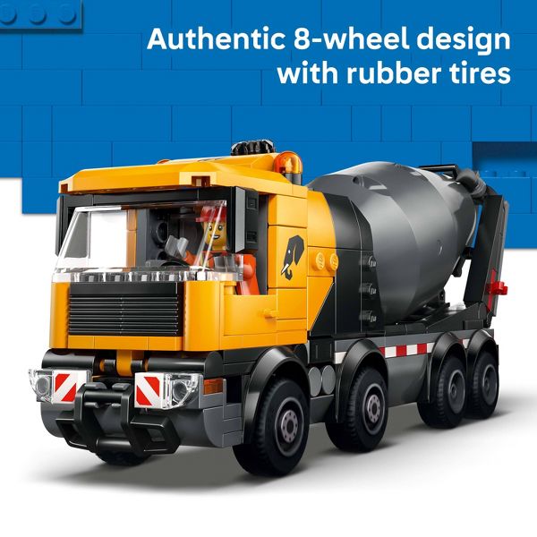 LEGO City Cement Mixer Truck Building Toy 60478