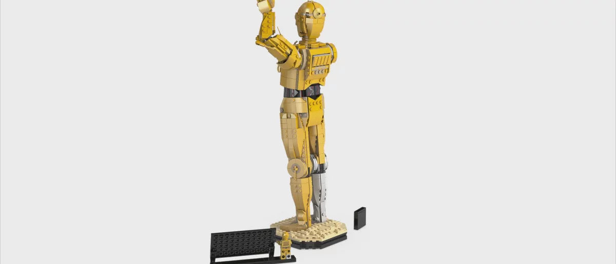 LEGO Star Wars C-3PO Buildable Droid Figure for Build and Display 75398