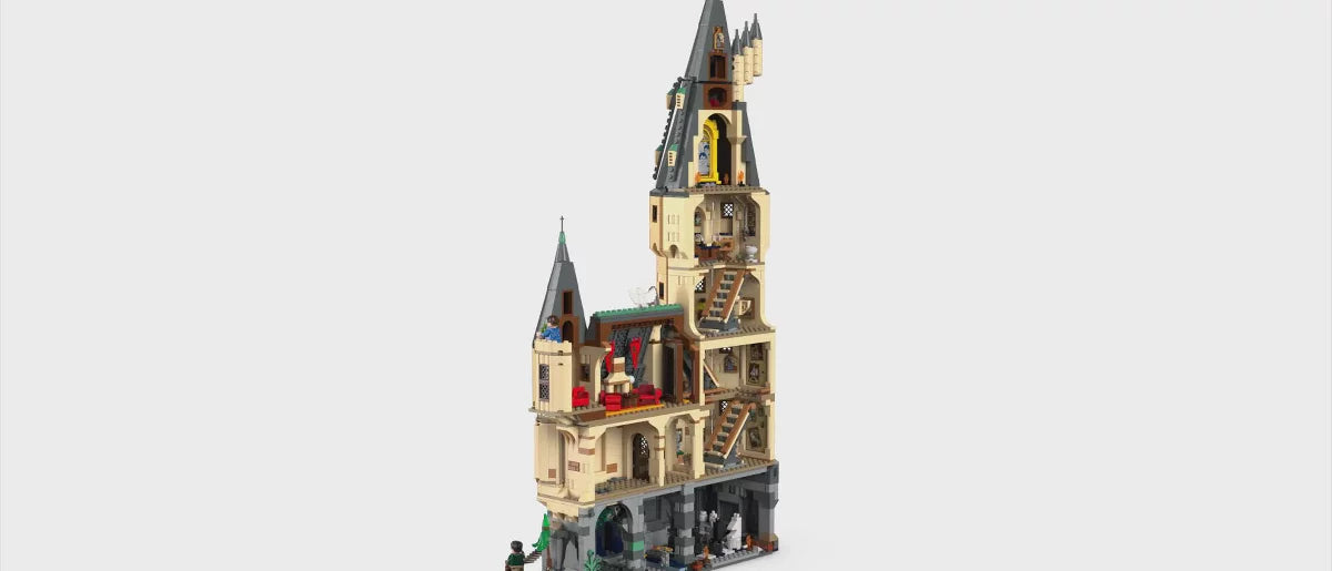 LEGO Harry Potter Hogwarts Castle: The Main Tower Building Kit with 12 Minifigures 76454