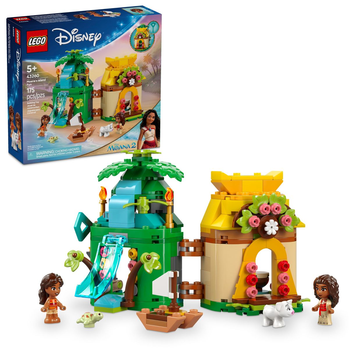 LEGO Disney Moana's Island Fun Building Toy Princess Playset 43260