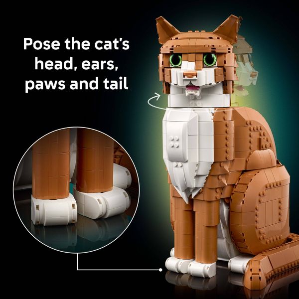 LEGO Ideas Orange Cat Building Set for Adults 21376