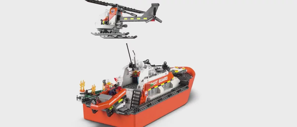 LEGO City Coast Guard Rescue Boat & Helicopter 60504