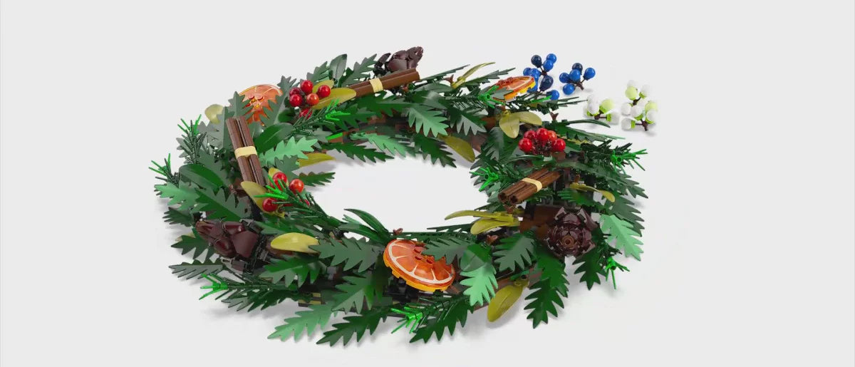 LEGO Icons Wreath-Making Kit and Holiday Garland 10340