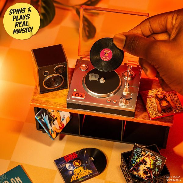 MGA's Miniverse Real Music Record Player Mini Collectibles Mini Playable Record Player Featuring Beethoven