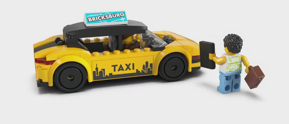 LEGO City Yellow Taxi Car Building Toy 60487