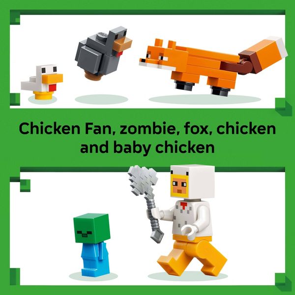 LEGO Minecraft Chicken Farm Building Toy 21585