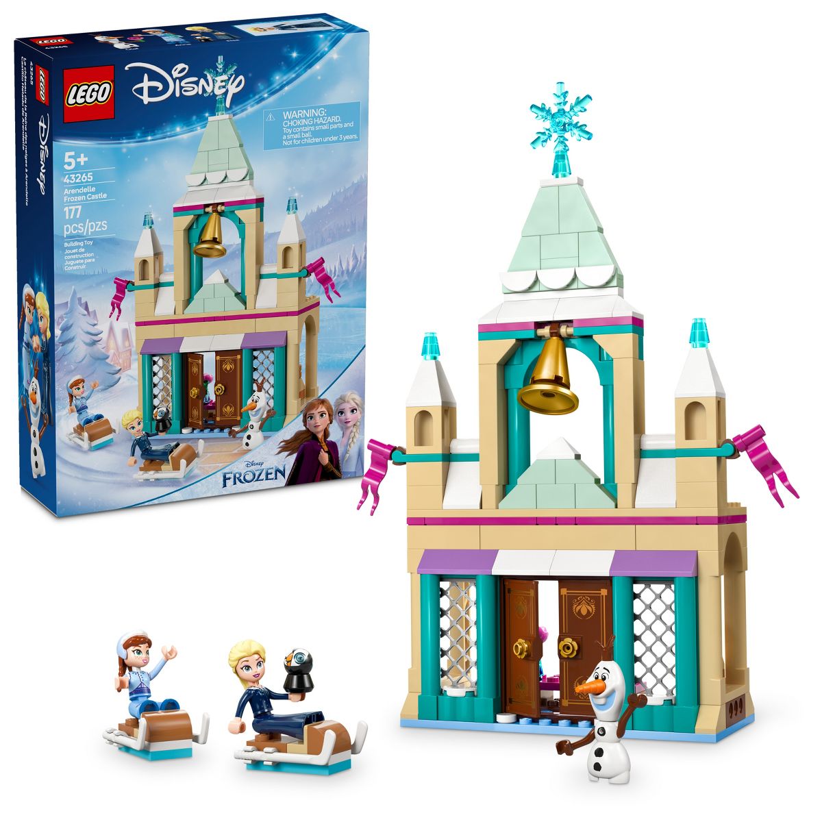 LEGO Disney Frozen Arendelle Frozen Castle Building Toy with Princess Anna & Elsa 43265