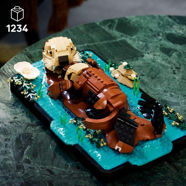 LEGO Ideas Floating Sea Otters Building Sets for Adults 21366