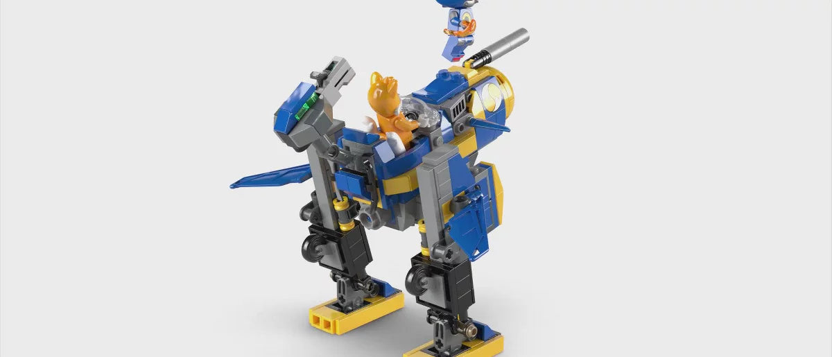 LEGO Sonic the Hedgehog Cyclone vs. Metal Sonic Building Toy Mech Suit 77002