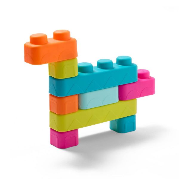 B. toys Buildin’ Squishies - 30pc Soft Sensory Building Blocks