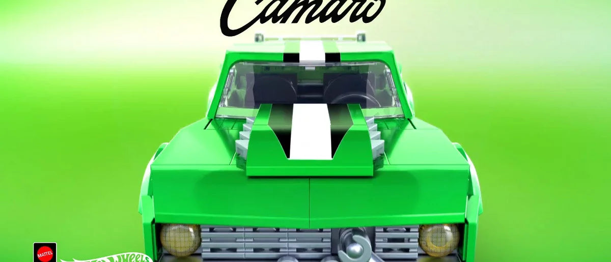 Mattel Brick Shop Hot Wheels Custom 68 Camaro Building Toy Kit for Collectors - 289pc