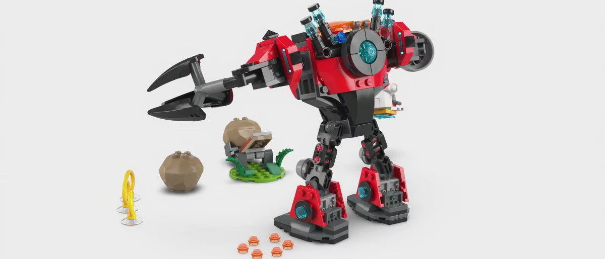 LEGO Sonic the Hedgehog Knuckles vs Dr. Eggman Egg Crusher Mech 77005