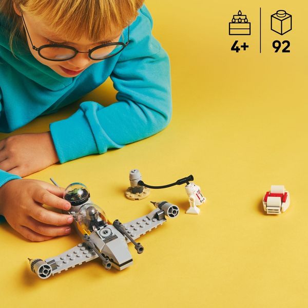 LEGO Star Wars The Mandalorian Mando and Grogu's N-1 Starfighter Toddler Building Toy 75410