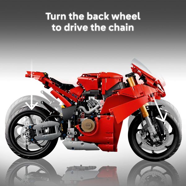 LEGO Technic Ducati Panigale V4 S Motorcycle Model Building Set 42202