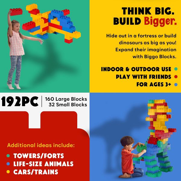 Jumbo Building Biggo Blocks 192 PC - Jumbo Set
