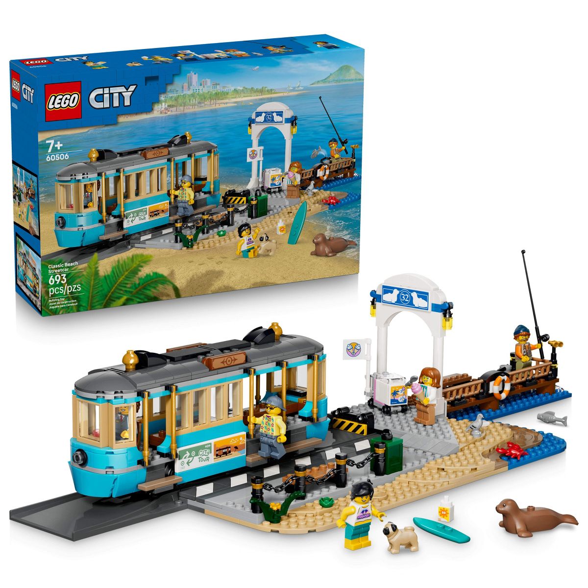 LEGO City Classic Beach Streetcar Toy 60506