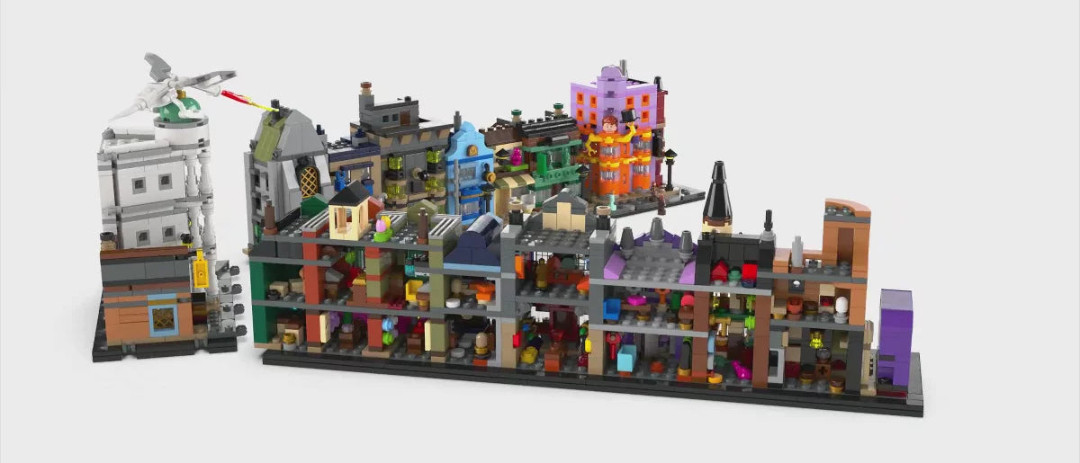 LEGO Harry Potter Diagon Alley Wizarding Shops Collectible Building Set 76444