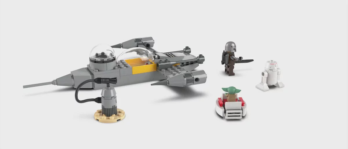 LEGO Star Wars The Mandalorian Mando and Grogu's N-1 Starfighter Toddler Building Toy 75410