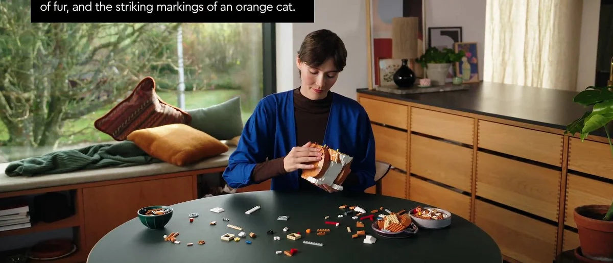 LEGO Ideas Orange Cat Building Set for Adults 21376