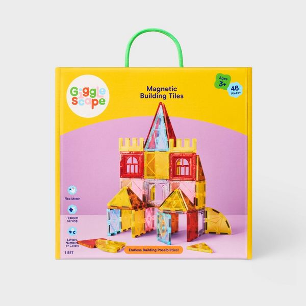 Magnetic Building Tiles Set 46pc - Gigglescape™ (Target Exclusive)