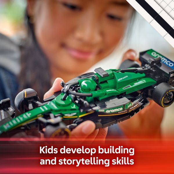 LEGO Speed Champions Aston Martin Aramco F1 AMR24 Race Car Building Toy 77245