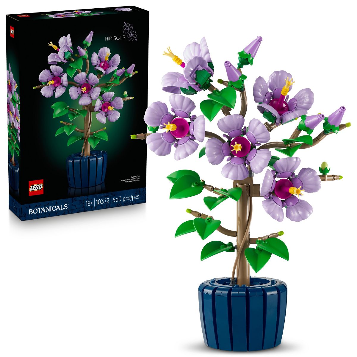 LEGO Botanicals Hibiscus Flower Building Set 10372