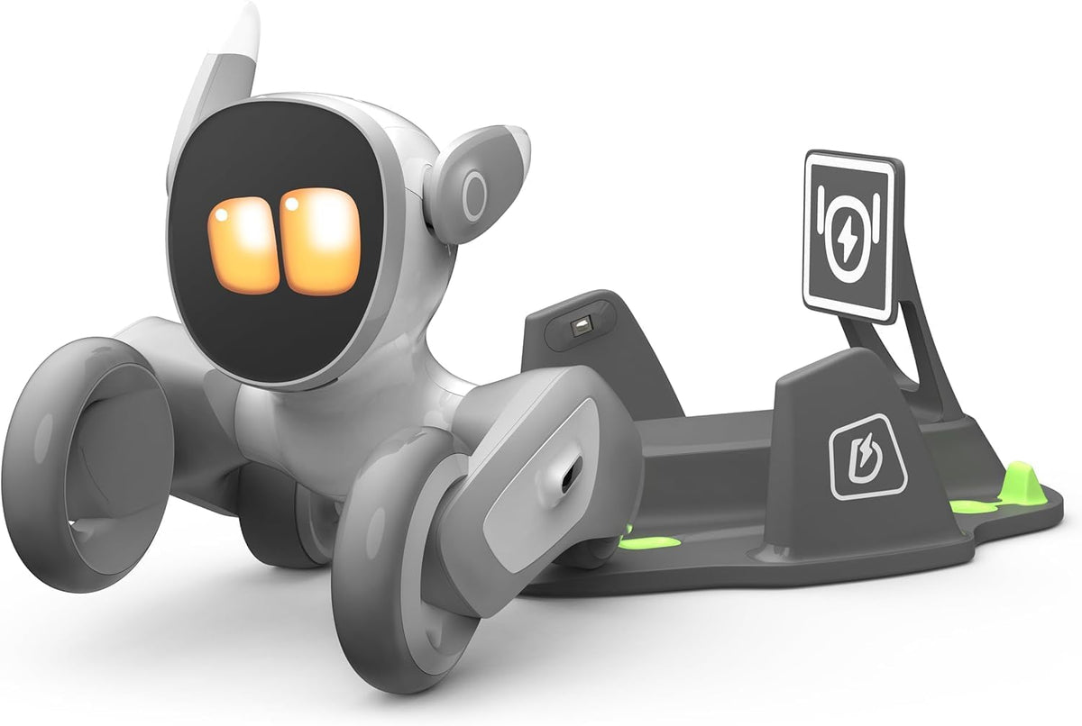 Interactive Robot Pet Dog with Voice and Gesture Control