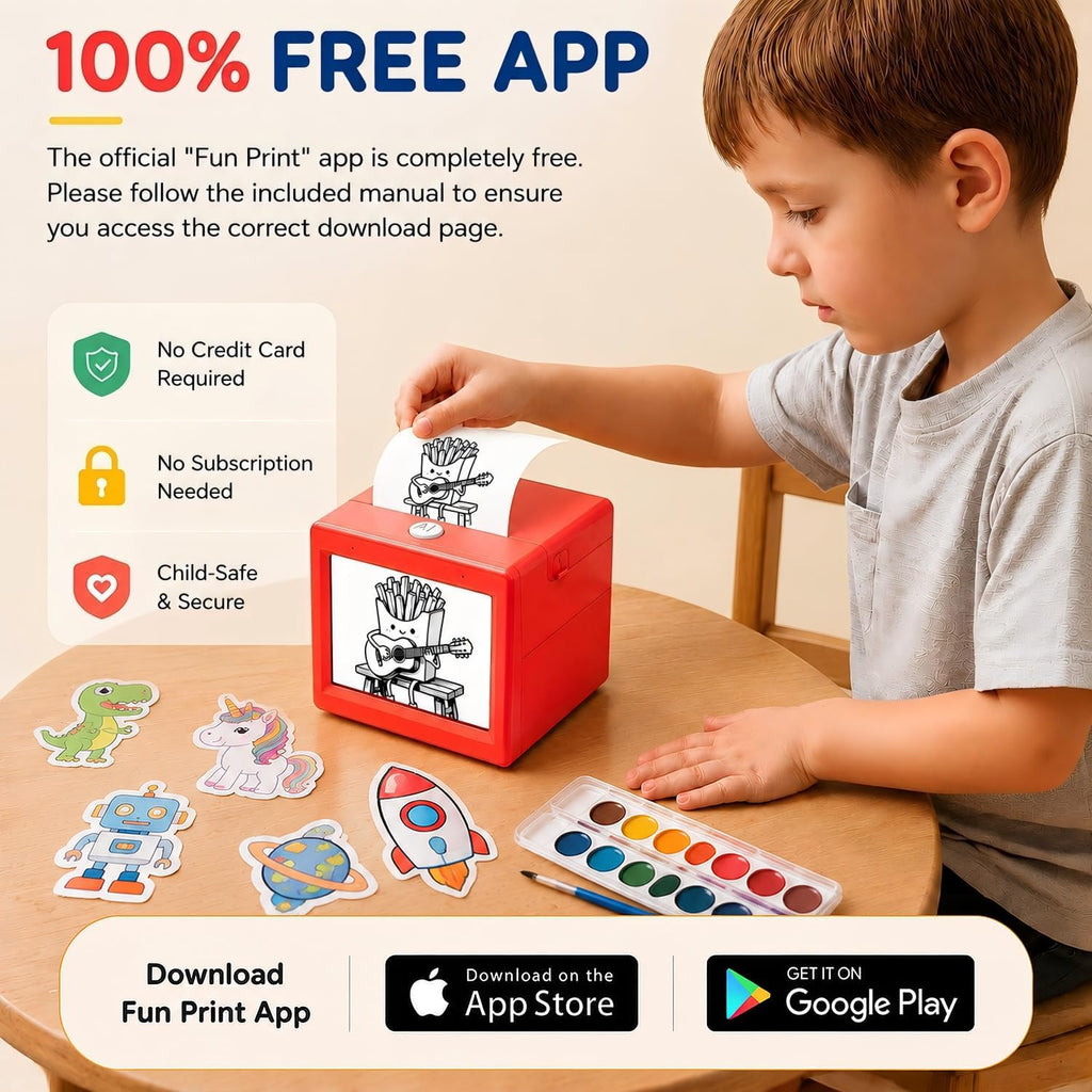 AI Voice Sticker Printer for Kids