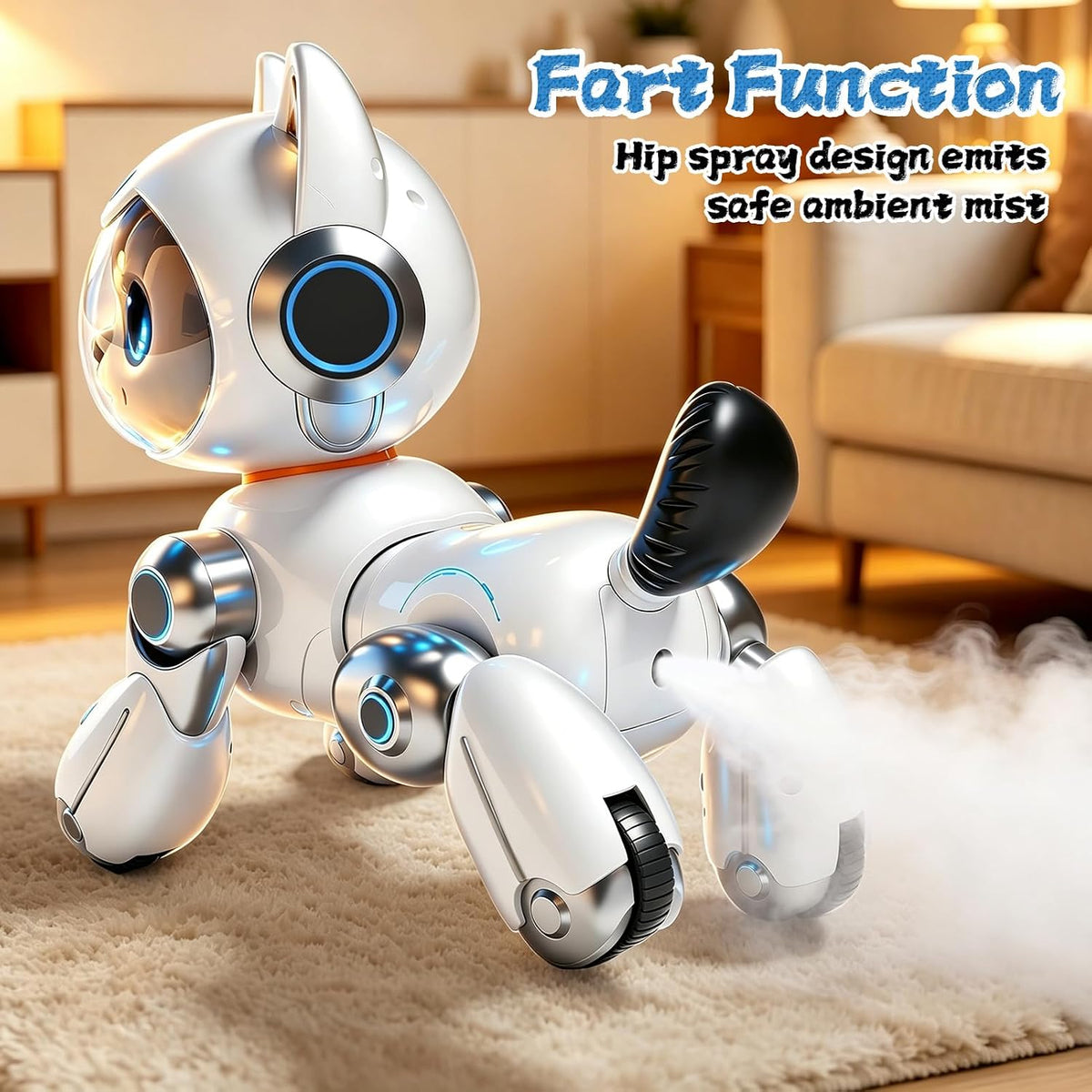 Remote-Controlled Robot Dog Toy with Batteries