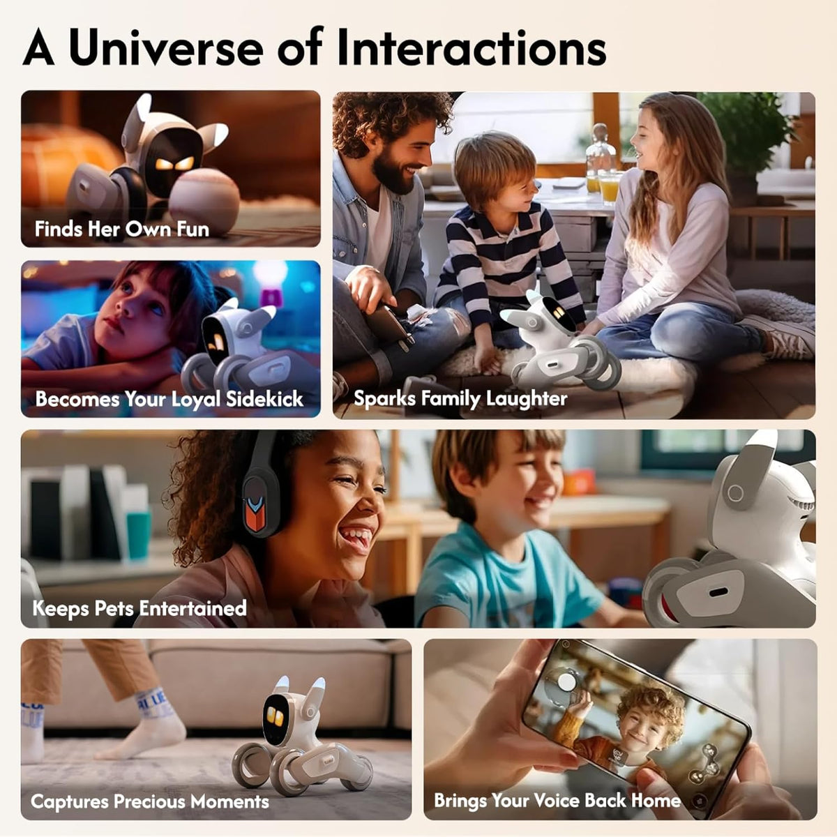 Interactive Robot Pet Dog with Voice and Gesture Control