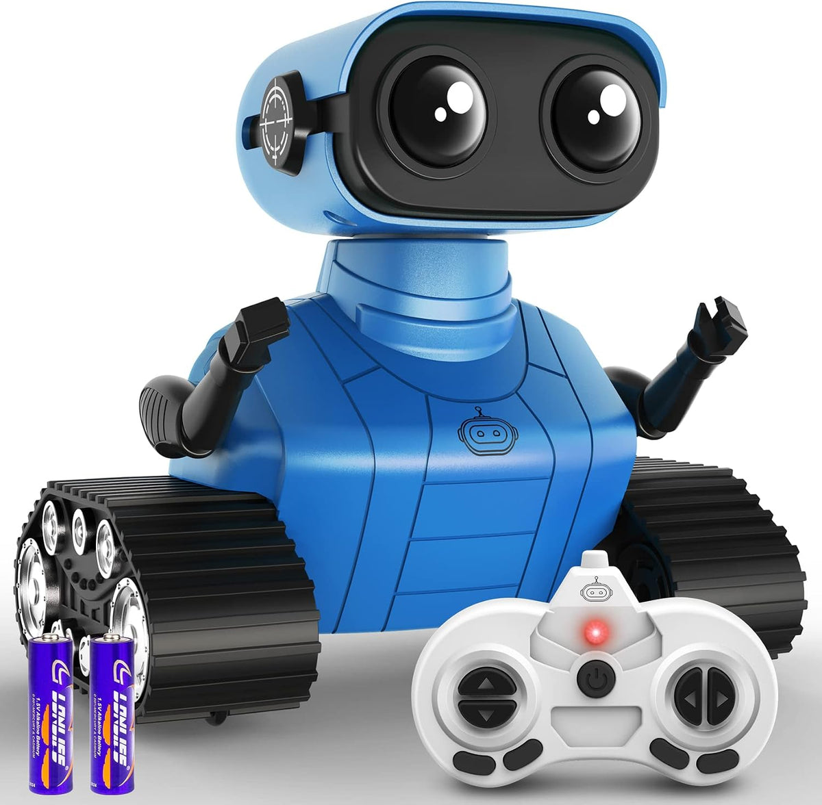 Remote-Controlled Robot Toy with LED Eyes, Dance and Music